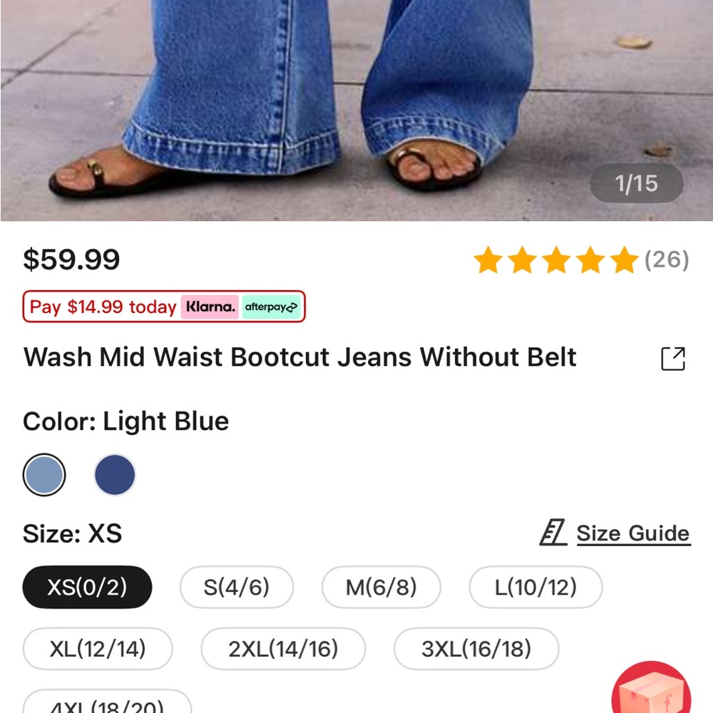 Flamingals Bootcut Lowrise Women's Jeans - Picture 10 of 12